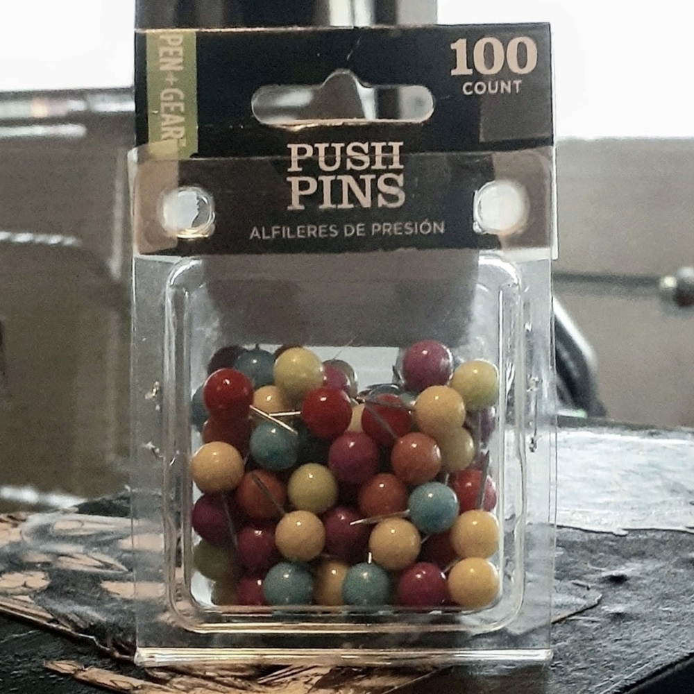 Pen + Gear Map Tacks Colorful